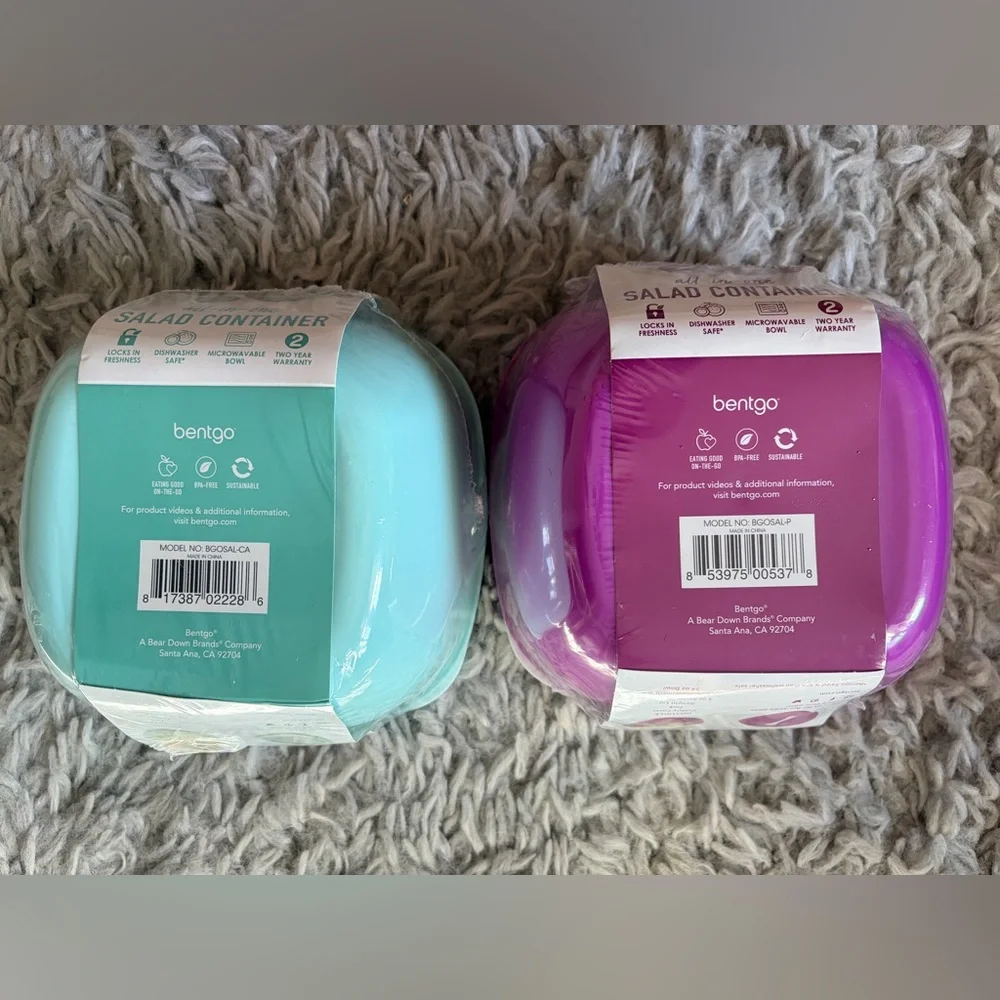 bentgo All-in-One Salad Container - Purple & Teal